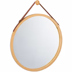 Ce miroir rond décoratif apporte par son cadre en bambou naturel de la chaleur et du bien-être entre vos 4 murs. Utilisez le ...