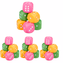 L’apprentissagedes chiffres n’est plus difficile. Grâce à ces dés colorés en mousse souple,vous êtes certain de susciter l'in ...