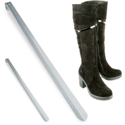 Chausse-pied, lot de 2, Chaussepied, Chausse-pieds métal, Métallique, Chaussures, Fer, 70 cm de long, Stable, argenté