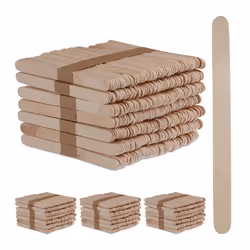 Bâton de glace en bois 2000 pièces bâtonnets bricoler DIY déco H x L : 115 x 1 cm nature