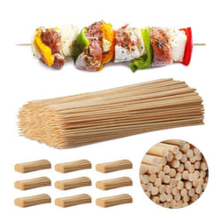 Piques bois lot de 5000 brochettes barbecue bambou bricolage longueur 30 cm largeur 4 mm pratique nature