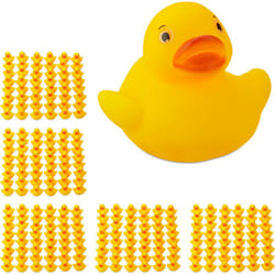 Canard bain 3,5cm, lot de 240, jouet de baignoire caoutchouc, petits et grands, format classique, déco, jaune