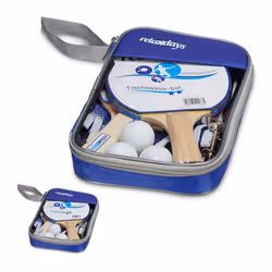 2x kits pour jouer au ping-pong 2 housses de transport 4 raquettes 6 balles 2 filets accessoires bleu