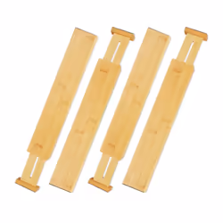 Relaxdays 10027483, Organisateur de câbles, Tiroir de placard, Couverts, Bois, Bambou, Rectangle