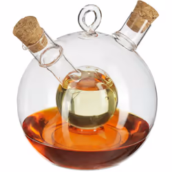 Cette bouteille huile et vinaigre est un accroche-regard très particulier pour votre cuisine. Le distributeur rond peut conte ...