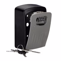 Relaxdays 10027687, Coffre-fort portable, Noir, Gris, Code, Verrouillage à combinaison, Aluminium, 105 mm, 50 mm