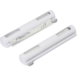 Relaxdays - Distributeur film alimentaire, x2, cellophane et papier alu, fenêtre de visualisation, hlp 5x37x8 cm, blanc