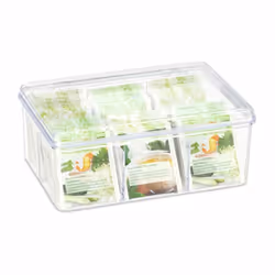 Relaxdays 10027797, Transparent, Plastique, Rectangle, 215 mm, 145 mm, 90 mm