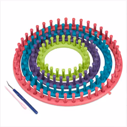 Si vous souhaitez tricoterdes bonnets ou des chaussettes rapidement et facilement, vous serez ravi de ceset de tricotin circu ...