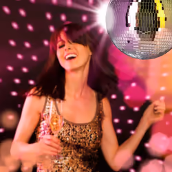 Relaxdays boule à facette, à suspendre, pour plafond, grande boule disco, déco-fêtes, fêtes à thème, disco ball diamètre 30 cm, couleur argenté