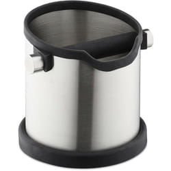 Relaxdays - Bac à marc de café, barre en caoutchouc, pour machine porte-tamis, récupérateur, acier inox, argenté