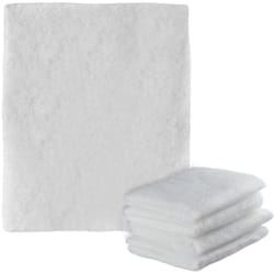 Relaxdays - Filtre hotte cuisine, lot de 5, à découper, anti-graisse, non-tissé, 47 x 59 cm, blanc