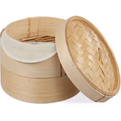 Avec le cuiseur vapeur bambou classique vous préparez de manière traditionnelle du riz pour des plats asiatiques. Le set de c ...