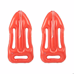 Planche de sauvetage gonflable lot de 2 Bouée de sauveteur Déguisement Malibu Pour enfants et adultes rouge