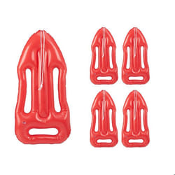 Planche de sauvetage gonflable lot de 5 Bouée de sauveteur Déguisement Malibu Pour enfants et adultes rouge