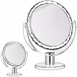 Ce miroir rond grossissant permet de mieux les petits détails pour les soins quotidiens du visage, le maquillage, rasage ou é ...