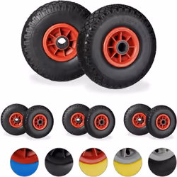 Si vous avez besoin d’une roue pour votre brouette de jardin, optez pour ce lot de 8 roues en caoutchouc increvables 3.00-4.  ...