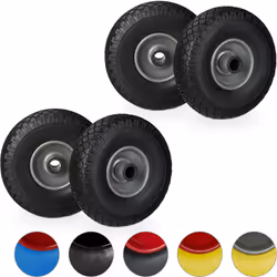 Si vous avez besoin d’une roue pour votre brouette de jardin, optez pour ce lot de 4 roues en caoutchouc increvables 3.00-4.  ...