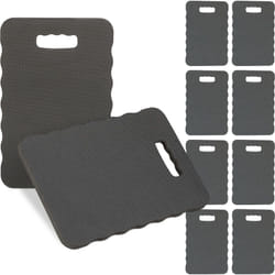 Relaxdays - Planche genoux, lot de 10, pour travail dans le jardin, atelier, maison, tapis de protection, l x p : 40 x 26 cm, noir