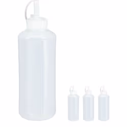 Apportez l'atmosphère authentique d'un restaurant américain à la maison avec ces bouteilles à sauce ! Les bouteilles en plast ...