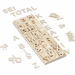 Ces petites lettres en bois sont parfaites pour des projets créatifs et pour l'apprentissage de l'alphabet et de l'écriture.  ...