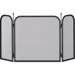 Relaxdays - Pare-étincelles pour cheminée Acier, Grille anti étincelles, Panneau protection cheminée Hxlenv.52,5x97cm,noir