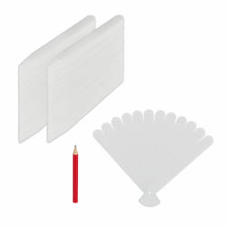 Relaxdays - tiquettes à planter en lot de 300, à inscrire, parterre et pousses, 13 cm de long, Plastique, blanc