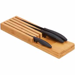 Ce range couteaux de cuisine va surtout faire plaisir aux passionnés de cuisine. Placez le support couteaux en bambou sur vot ...