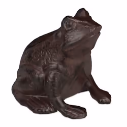 Relaxdays 10028977, Statue animal de jardin, 1 pièce(s), Fonte, Marron, 100 mm, 130 mm