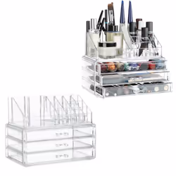Cet organisateur de maquillage vous permet de faire de la place et de l’ordre et vous évite de devoir chercher dans votre tro ...