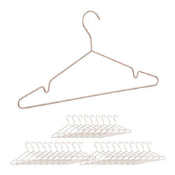 Cintres à vêtements en rose doré lot de 30 pour costume pantalons chemise 2 encoches en métal cuivre