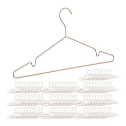 Cintres à vêtements en rose doré lot de 100 pour costume pantalons chemise 2 encoches en métal cuivre