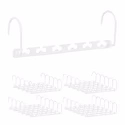 Cintre gain de place métal lot de 24 cintre magique organiseur armoire crochet mobile 26 cm blanc