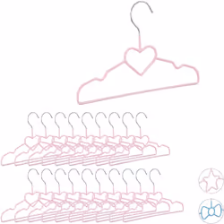 Vous souhaitez montrer à votre petit bout de chou comment suspendre des vêtements? Ce set de 20 cintres pour enfants est fait ...