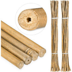 Relaxdays - Tiges en bambou 105 cm, lot de 50, en bambou naturel, tuteur pour plantes ou décoration, bâtons pour bricoler, naturel