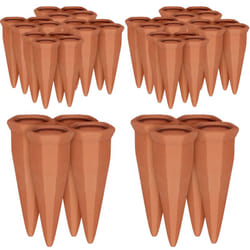 Cône en argile d'arrosage, lot de 40, accessoire d'arrosage, Bouteilles d'1L en plastique ou vin, terre cuite