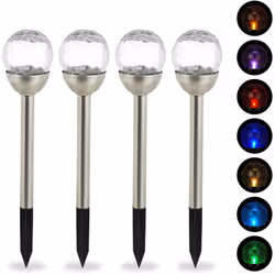 Avec ces luminaires solaires en lot de 4 apportez un éclairage enchanteur dans votre jardin. Les lampes de jardin LED sont si ...