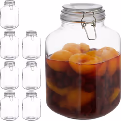 Conservez vos aliments plus longtemps et gardez les fruits et légumes frais dans le grand bocal de 3 litres. Le verre à ferme ...