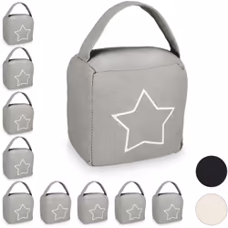 Ce beau butoir pour porte est idéal pour empêcher le claquement des portes à la maison. Le sable qui le remplit lui donne sta ...
