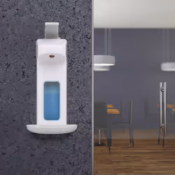 Distributeur de savon mural 1000 ml, désinfectant savon liquide, cabinet médical entreprise bureau, blanc - Relaxdays