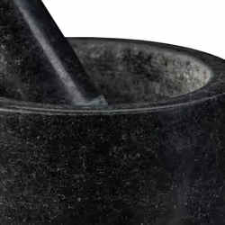 Relaxdays Mortier en granit avec pilon, robuste, pour épices, herbes, mortier en pierre polie, d. 13 cm, 500 ml, gris - Vue supplémentaire 7