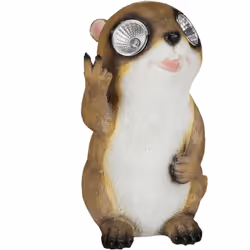 Qui regarde donc de façon drôle au delà de l’herbe? L’adorable marmotte avec ses grands yeux illuminés fait apparaître un sou ...