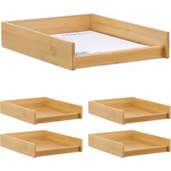 La corbeille à courrier pratique en bois MDF collecte les documents importants, lettres et factures pour gagner de la place. ...
