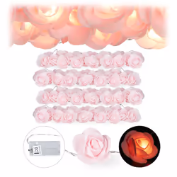 Cette magnifique guirlande de roses a de nombreuses utilisations Dans l’appartement accrochée autour du miroir ou entourant l ...