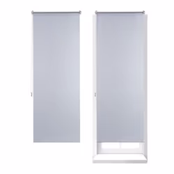 Store Enrouleur lot de 2 Thermique Chaînette latérale Fixation sans perçage 60 x 160 largeur tissu 56 cm blanc