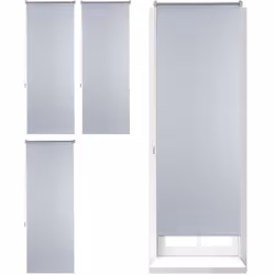 Le store roulant obscurcissant thermique blanc est sobre et très pratique. Le revêtement thermique refroidit les pièces en ét ...