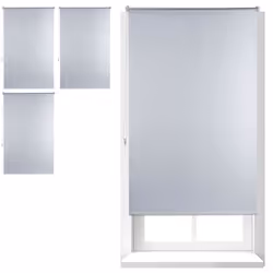 Le store roulant obscurcissant thermique blanc est sobre et très pratique. Le revêtement thermique refroidit les pièces en ét ...