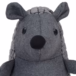 Relaxdays - Butoir de porte Hérisson, tissu, pour le sol, intérieur, cale déco, doux, lourd, 20 cm de haut, gris foncé - Vue supplémentaire 4