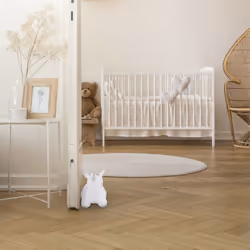 Relaxdays - Butoir de porte licorne, tissu rempli de sable, doux & lourd, cale décorative, intérieur, 25 cm de haut, blanc