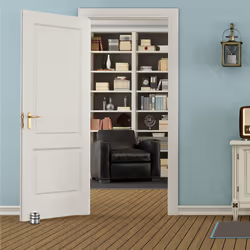 Relaxdays - Butoir de porte, lourdes entrées & fenêtres, acier inoxydable & caoutchouc, haut & rond, ∅ 7 cm, argenté